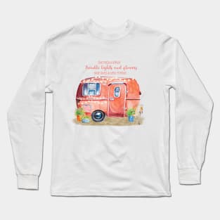 Whimsical Retro Camper Caravan Long Sleeve T-Shirt